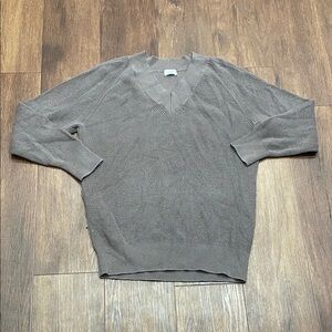 Wilfred Belize Merino Wool V-Neck Sweater - Soft Brown